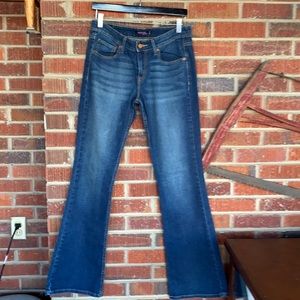 Levi’s Superlow 518 flare jeans-super soft denim size 7 EUC.